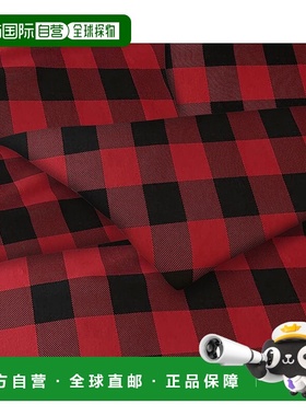 自营 Bibb Home 法兰绒被套 3 件套 - 红色格纹 美国奥莱直发