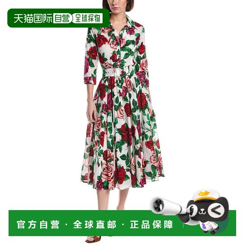 自营Samantha Sung Aster Midi Dress - white 美国奥莱直发