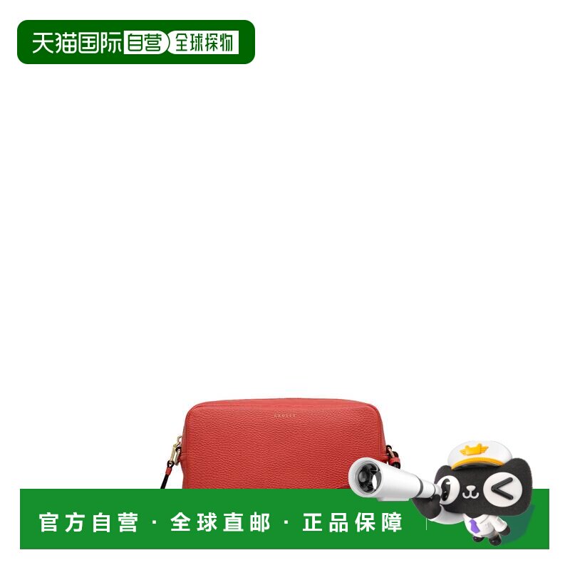 自营radleyTavista迷你环绕式拉链斜挎包-红色 美国奥莱直发
