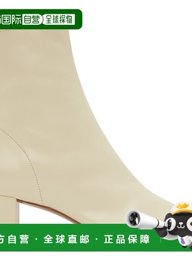 1h可退 香港直邮潮奢 BY FAR 女士 灰白色 Sofia 踝靴 1660305SWH