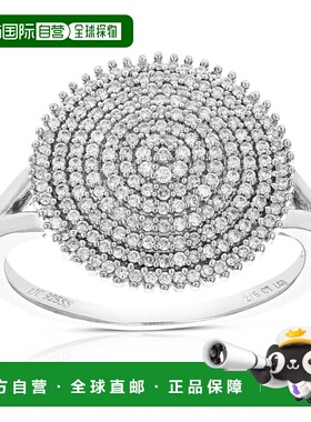 自营vir jewels2/5 cttw Lab Grown Diamond Ring in Sterling Si