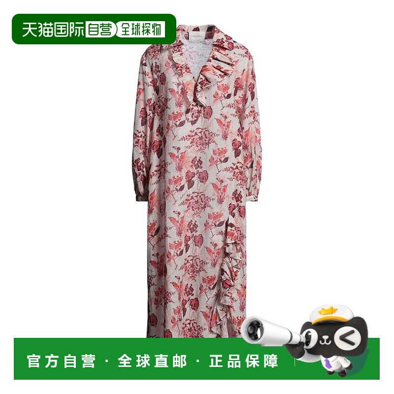 1h可退 【美国直邮】BALLANTYNE 长款连衣裙 100 亚麻 喇叭裙设计