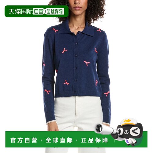 自营Lisa Todd Summer Snap Button Front Cardigan - navy 美国