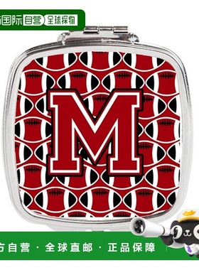 自营 Carolines Treasures CJ1073-MSCM 字母 M 足球红,正品