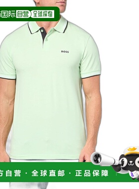 自营 Hugo Boss 男式 Paul Modern Polo 衫，淡绿色 - 淡绿色 美