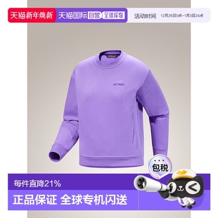 加拿大直邮始祖鸟Emblem Fleece女士户外运动圆领抓绒衣