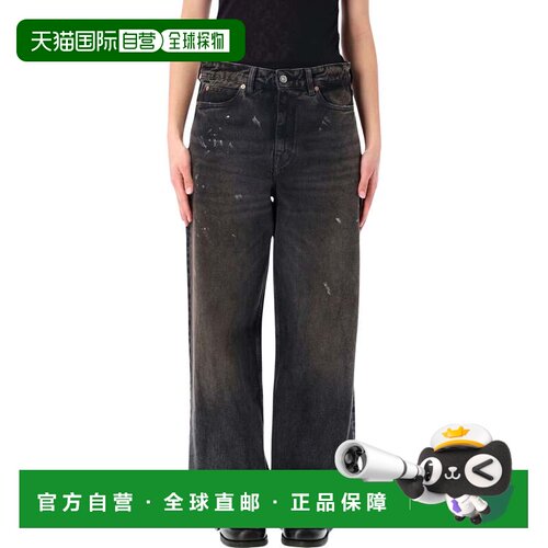 自营our legacyFull Cut Nebula Wash Herringbone Jeans - black