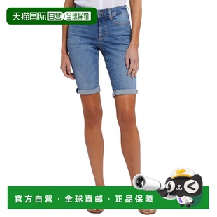 自营NYDJ Petite Briella Barcelona Breeze Short - blue 美国奥