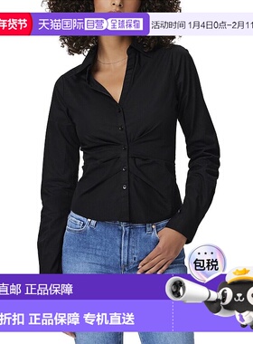 自营PAIGE Alera衬衫-黑色 美国奥莱直发