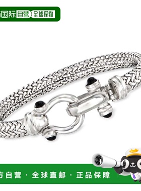 自营Ross-Simons Italian Sterling Silver Horsebit Bracelet Wi