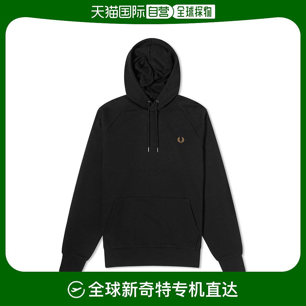 【美国直邮】fred perry 棋盘胶带连帽卫衣 男装 100 纯棉 舒适透