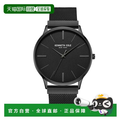 自营Kenneth Cole Men's Classic mm Quartz Watch - black 美国