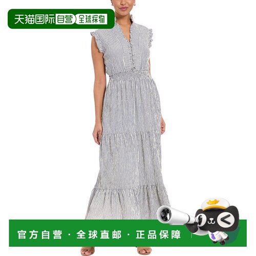 自营London Times Maxi Dress - Blue 长裙连衣裙美国奥莱直发