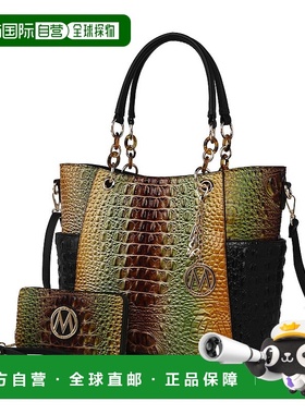自营mia k collectionBonita Women’s Croco Tote Bag & Wallet