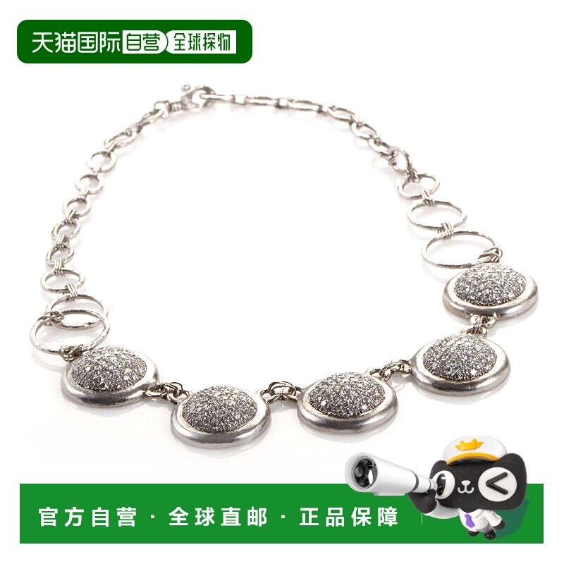 自营 Gurhan 铂金和钻石密镶项链 - 白色吊坠 美国直发奥莱饰品