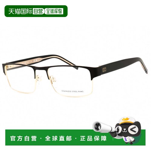 自营tommy hilfigerTH 2074 0I46 00哑光黑金55mm-哑光黑金 美国