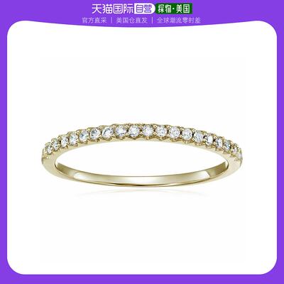 【美国直邮】vir jewels 通用 戒指宝石钻石白金天然生日结婚婚戒