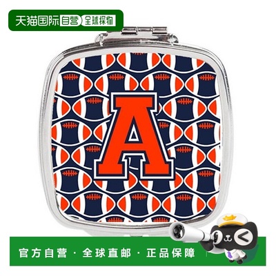 自营 Carolines Treasures CJ1066-ASCM 字母 A 足球橙色正品