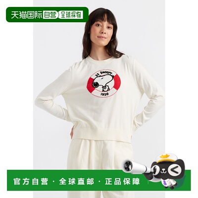 自营 chinti & parker奶油棉史努比航海毛衣-白色 美国奥莱直发