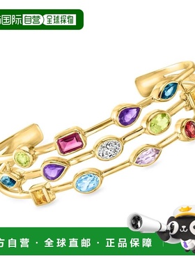自营Ross-Simons Multi-Gemstone and . Lab-Grown Diamond Cuff