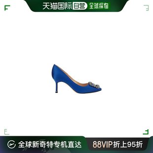 珍珠浅口女鞋 美国直邮manolo Blahnik 女士尖头高跟鞋 水晶真皮