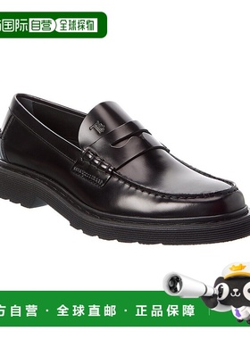 自营tod'sTOD’s Leather Loafer - black 美国奥莱直发男鞋