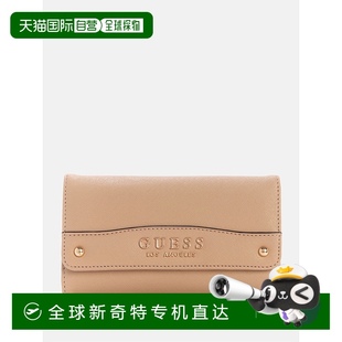 自营 美国奥莱直发 guess雅芳公园薄钱包 焦糖