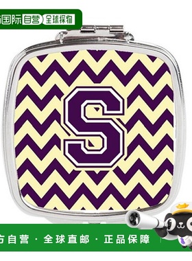 自营 Carolines Treasures CJ1058-SSCM 字母 S 雪佛龙紫色正品