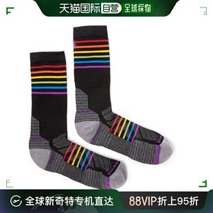 Pride Cushion Light 美国直邮Smartwool 图案中筒袜 Hike 黑色