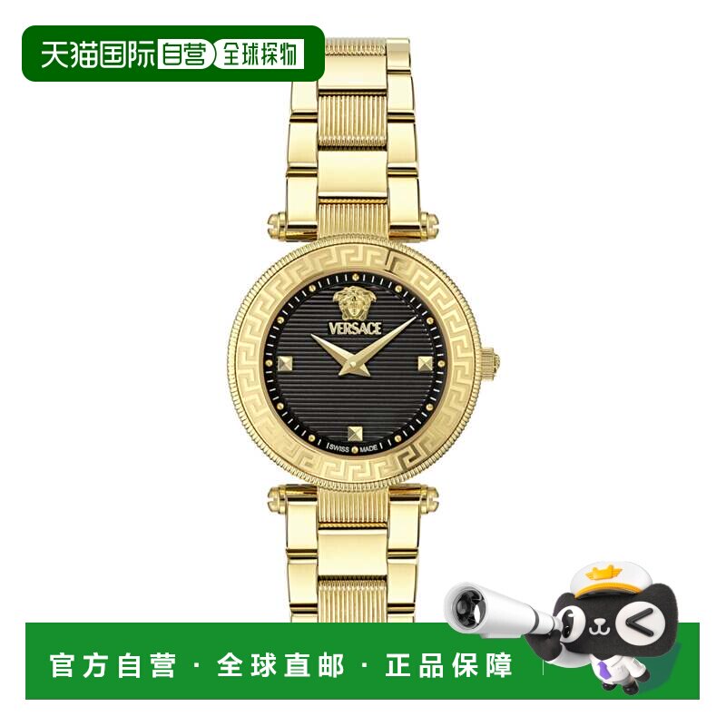 自营Versace Reve小手表手链-金色/黑色 美国奥莱直发