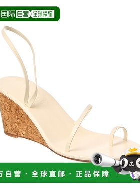 自营 Ancient Greek Sandals Chora 中跟坡跟皮革凉鞋 - 白色 美