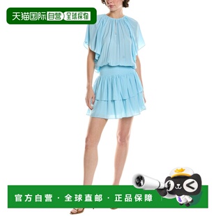 自营 Ramy Brook Rosie迷你连衣裙-蓝色 美国奥莱直发性感