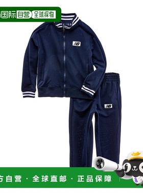自营New Balance 2pc Full Zip Jacket & Pant Set - blue 美国奥