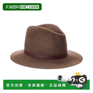 Floppy Brim Fedora brown Wool bone Trim 自营rag Leather