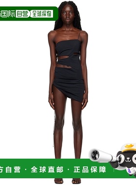 1h可退 香港直邮潮奢 Jade Cropper 女士 黑色镂空连衣裙 2021010