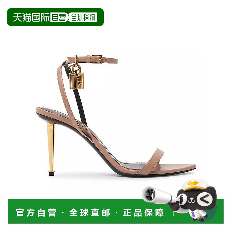 【美国直邮】tom ford 女士 凉鞋绑带皮鞋尖头女款奢侈品真皮高跟