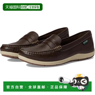 Julie Moc 自营Women Eastland Coffee Leather Loafers Penny