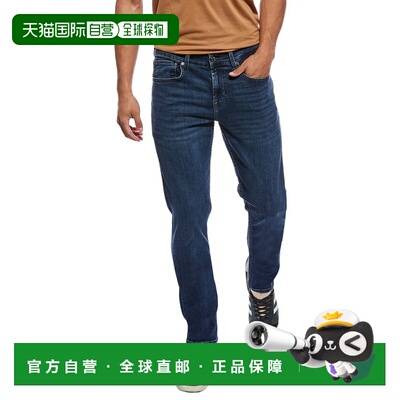 自营7 For All Mankind Slimmy锥形裤-蓝色 牛仔裤美国直发奥莱