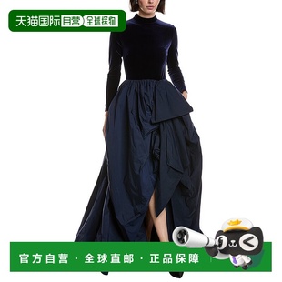 Notte navy Stretch Gown 美国奥莱直发 Velvet 自营Marchesa