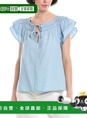 自营 Sam Edelman Tabitha蓝色衬衫 美国奥莱直发