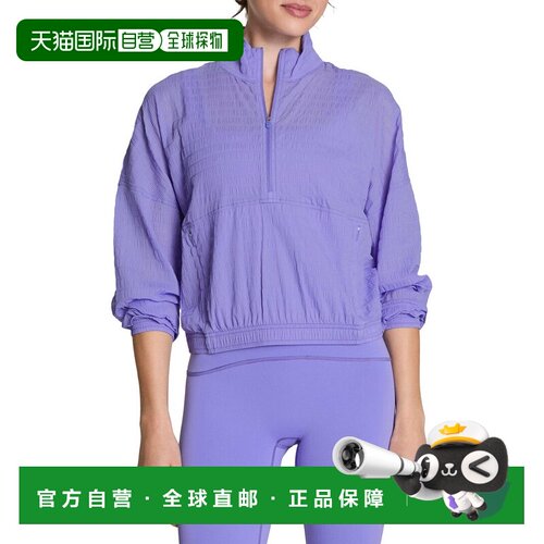 自营SPANX Get Moving Woven Jacket - purple 美国奥莱直发