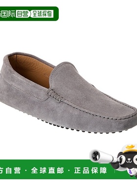 自营tod'sTOD的绒面鞋-灰色 美国奥莱直发男鞋乐福鞋一脚蹬