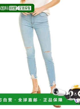 自营 DL1961 Farrow 深靛蓝高腰九分牛仔裤 - 蓝色 美国奥莱直发