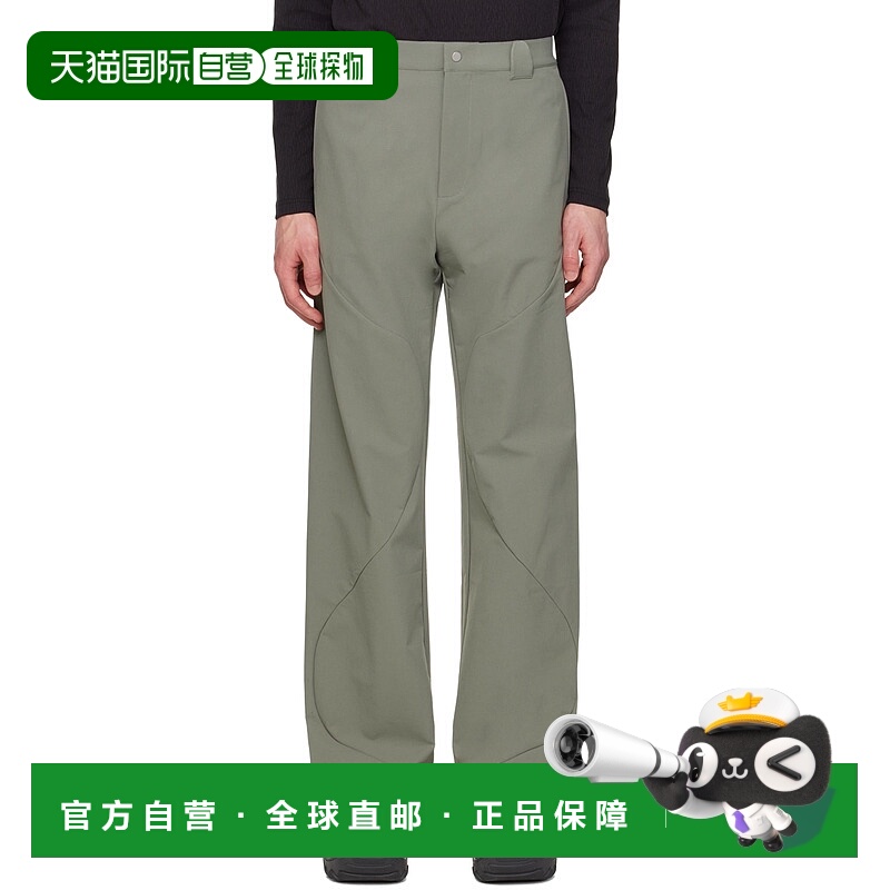 1h可退 香港直邮潮奢 Uncertain Factor 男士 绿色 Roll 长裤 UF2