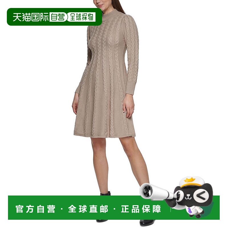 自营jessica howardPetites女式针织针织针织毛衣-燕麦 美国奥莱