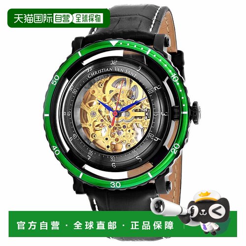 自营Christian Van Sant Men's Gold dial Watch - gold 美国奥莱