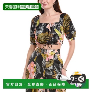 自营 favorite daughter喜欢的女儿随时随地与你丝绸混纺上衣-黑