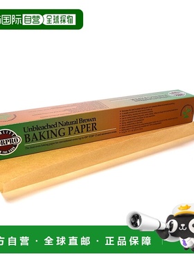 自营Norpro未漂白烘焙纸卷——73平方英尺，天然羊皮纸——棕色