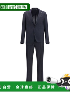 自营Lardini Cotton Two-Piece Men's Suit - blue 美国奥莱直发