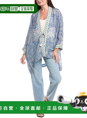 自营Johnny Was Dolce和服-蓝色 美国奥莱直发